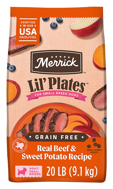 Merrick Lil Plates Grain Free Real Texas Beef and Sweet Potato Recipe