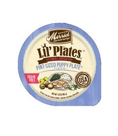 Merrick Lil Plates Pint Sized Puppy Plate in Gravy