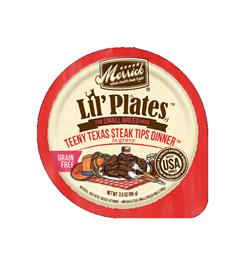 Merrick Lil Plates Teeny Texas Steak Tips Dinner in Gravy