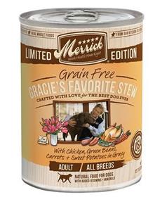 Merrick Seasonals Gracies Favorite Stew Recipe Grain Free Canned Dog Food