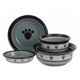 Metro Stoneware Dog Bowls