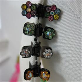 Mini Crystal Flower Hair Clasps