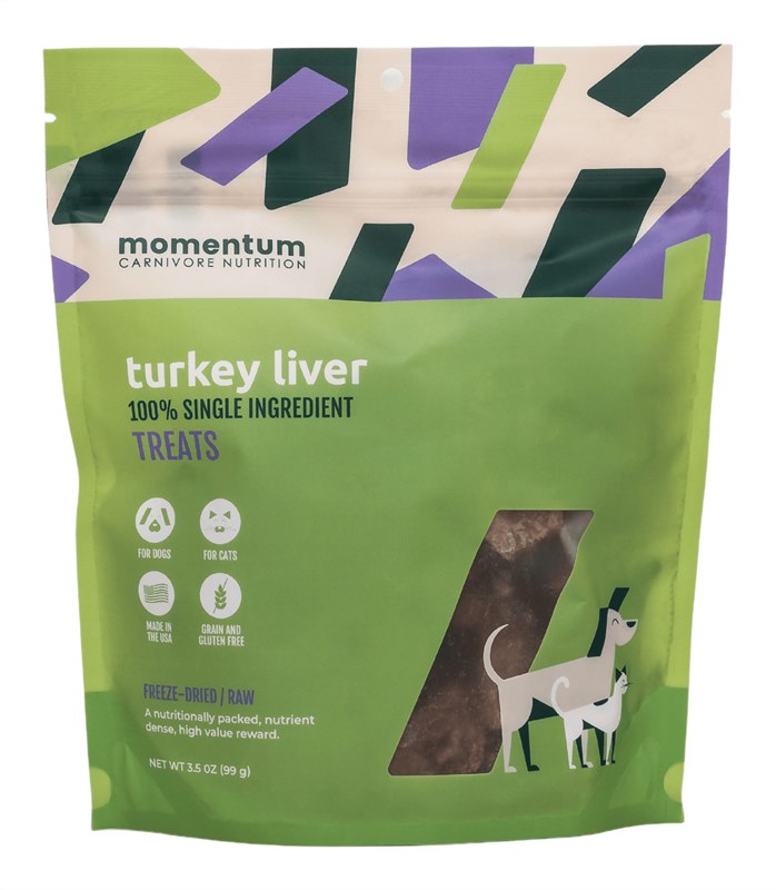 Momentum Dog Treat Freeze Dried Treat Turkey Liver