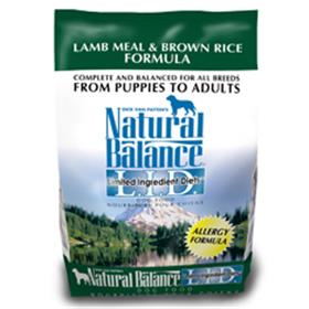 Natural Balance Lamb Meal and Brown Rice