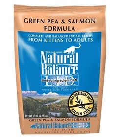 Natural Balance LID Green Pea Salmon Formula Grain Free Dry Cat Food
