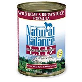 Natural Balance LID Wild Boar and Brown Rice Can