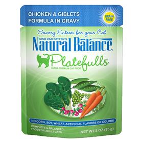 Natural Balance Platefulls Chicken and Giblets Formula in Gravy for Cats