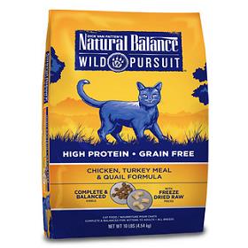 Natural Balance Wild Pursuit Chicken Turkey Quail Grain Free Dry Cat Food