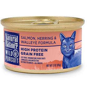 Natural Balance Wild Pursuit Salmon Herring Walleye Grain Free Canned Cat Food