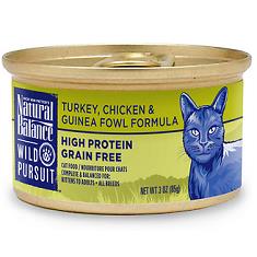 Natural Balance Wild Pursuit Turkey Chicken Guinea Fowl Grain Free Cat Food