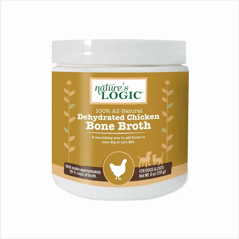 Natures Logic Dog Topper Bone Broth Dehydrated Chicken