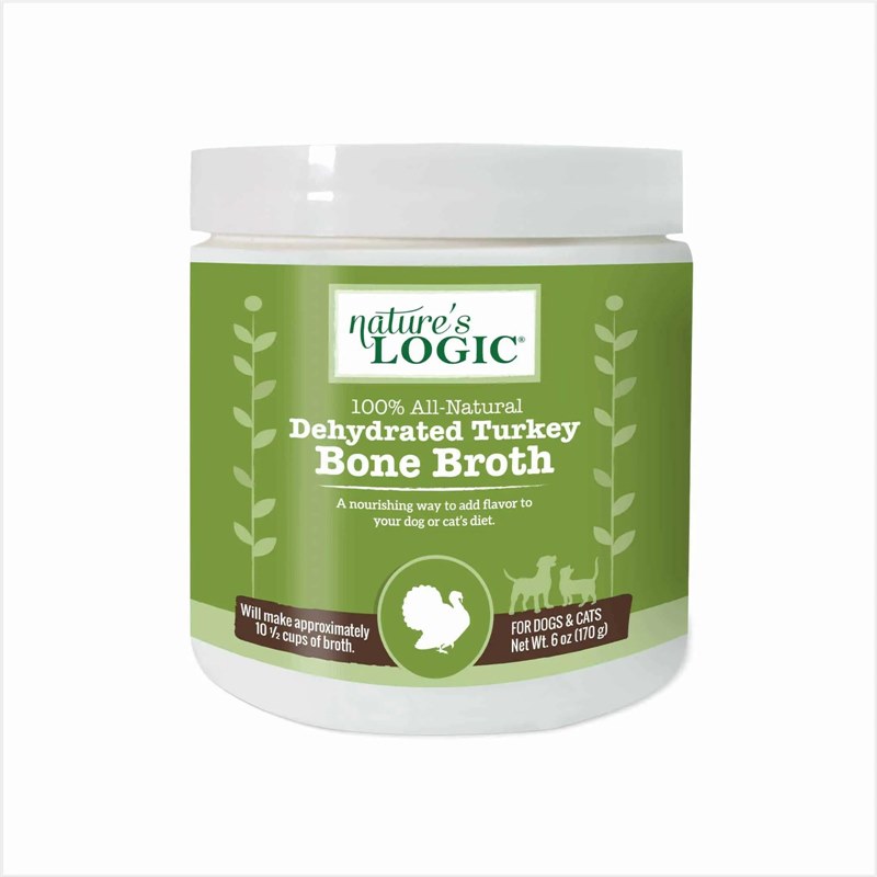 Natures Logic Dog Topper Bone Broth Dehydrated Turkey
