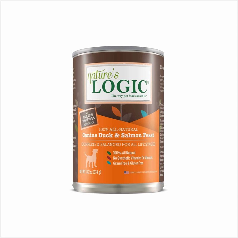 Natures Logic Duck and Salmon Cans