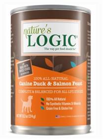 Natures Logic Duck and Salmon Cans