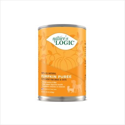 Natures Logic Pumpkin Puree Dog Cat Canned Food Supplement