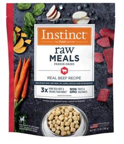 Natures Variety  Instinct Freeze Dried Raw Meals Grain Free Real Beef Recipe Dog Food