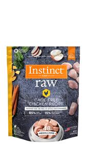 Natures Variety Instinct 85 15 Raw Cage Free Chicken Recipe for Dogs Medallions