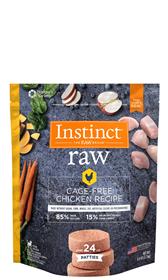Natures Variety Instinct 85 15 Raw Cage Free Chicken Recipe for Dogs Patties