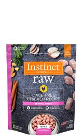 Natures Variety Instinct 85 15 Raw Cage Free Chicken Recipe for Small Breeds Bites 