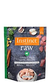 Natures Variety Instinct 85 15 Raw Grass Fed Lamb Recipe for Dogs Medallions