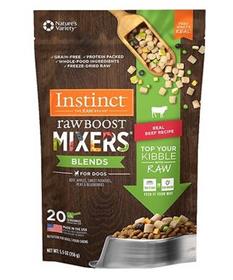 Instinct Freeze Dried Raw Boost Mixers Blends Grain Free Real Beef Recipe Dog Food Topper
