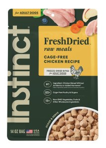 Natures Variety  Instinct Freeze Dried Raw Meals Grain Free Cage Free Chicken Recipe Dog Food