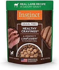 Natures Variety Instinct Healthy Cravings Dog Food Topper LID Lamb