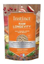 Natures Variety Instinct Raw Longevity Freeze Dried Grass Fed Beef Wild Caught Cod Recipe