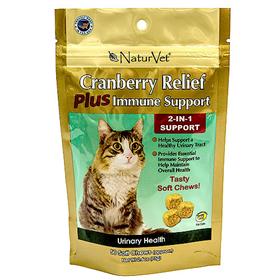 NaturVet Cranberry Relief 2-in-1 Cat Soft Chews