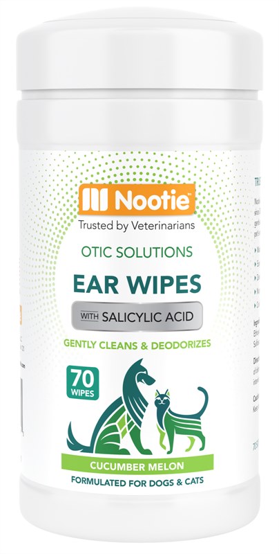 Nootie Cucumber Melon Dog and Cat Ear Wipes