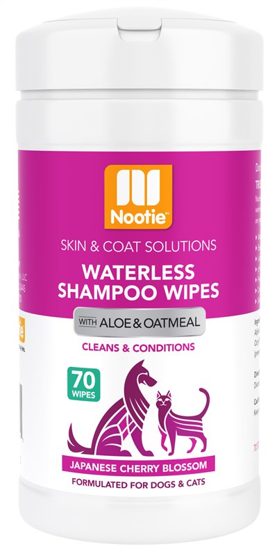 Nootie Japanese Cherry Blossom Dog and Cat Waterless Shampoo Wipes