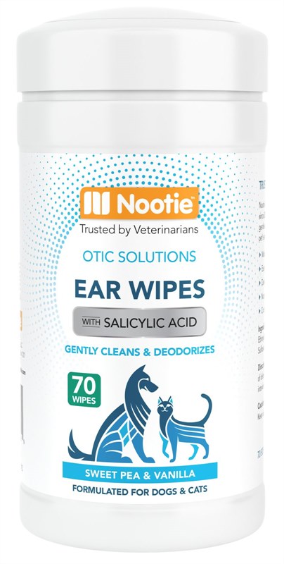 Nootie Sweet Pea and Vanilla Dog and Cat Ear Wipes