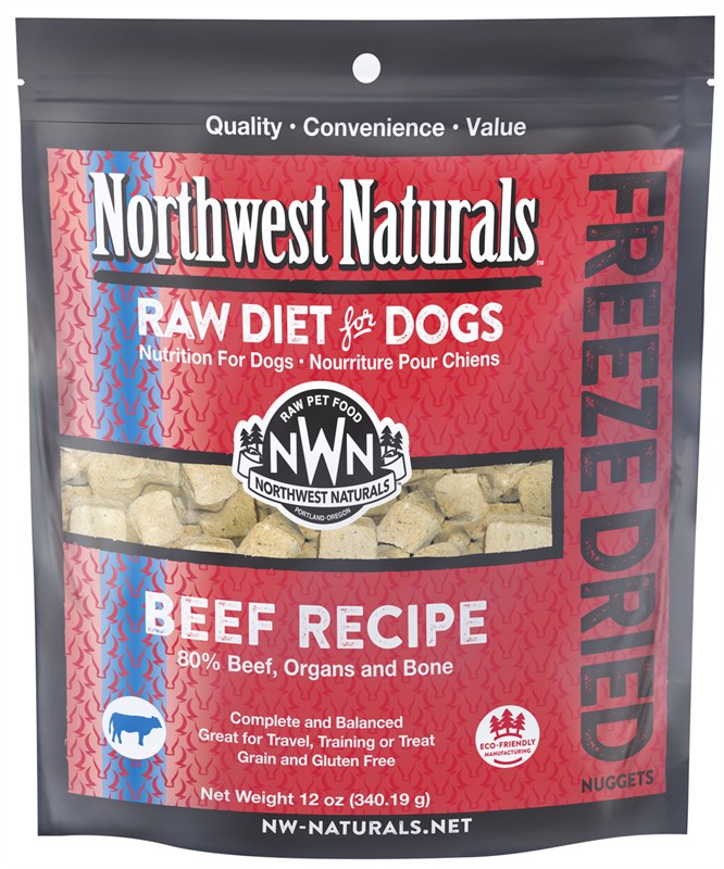 Northwest Naturals Beef Recipe Freeze Dried Dog Food Nuggets