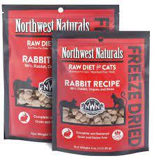 Northwest Naturals Cat Freeze Dried Nibbles Food Rabbit