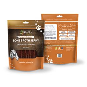 Nuggets Dog Treat Bone Broth Jerky Turkey Broth 