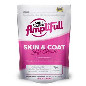 NutriSource Amplifull Soft Chew Skin and Coat Dog Treats