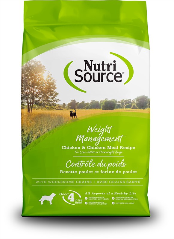 NutriSource Dog Dry Chicken Rice Weight Management Food