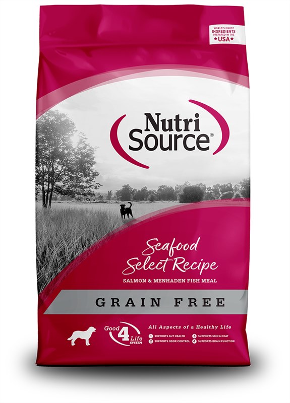 NutriSource Grain Free Seafood Select with Salmon Dry Dog Food