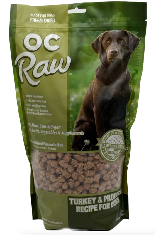 OC Raw Freeze Dried Turkey And Produce Meaty Rox