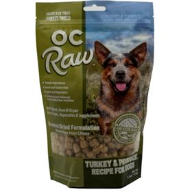 OC Raw Freeze Dried Turkey And Produce Meaty Rox