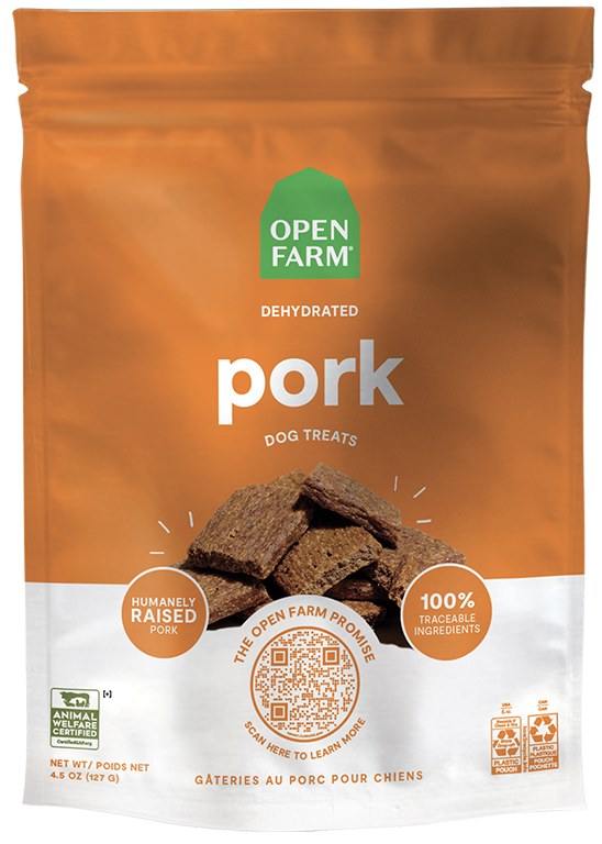 Open Farm Dehydrated Pork Dog Treats