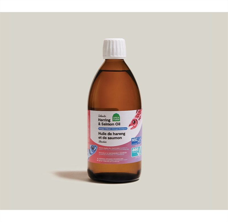 Open Farm Dog Supplement Icelandic Salmon and Herring Oil