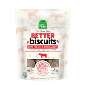 Open Farm Dog Treat Better Biscuits Beef Oatmeal