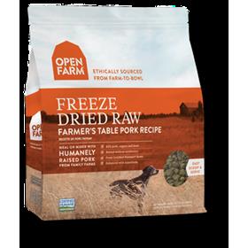 Open Farm Freeze Dried Raw Dog Food Farmers Table Pork Recipe