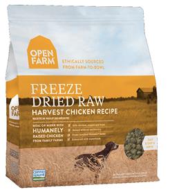 Open Farm Freeze Dried Raw Dog Food Harvest Chicken Recipe