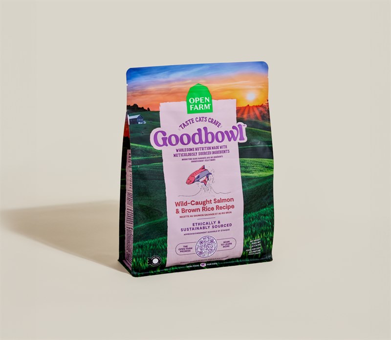 Open Farm Goodbowl Wild Caught Salmon Brown Rice Recipe Cat Food