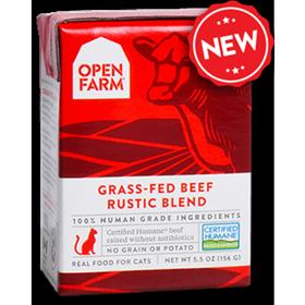 Open Farm Grain Free Grass Fed Beef Recipe Rustic Blend Wet Cat Food