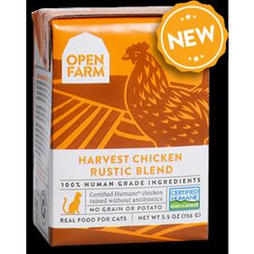 Open Farm Grain Free Harvest Chicken Recipe Rustic Blend Wet Cat Food