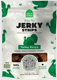 Open Farm Grain Free Turkey Jerky Strips Dog Treats