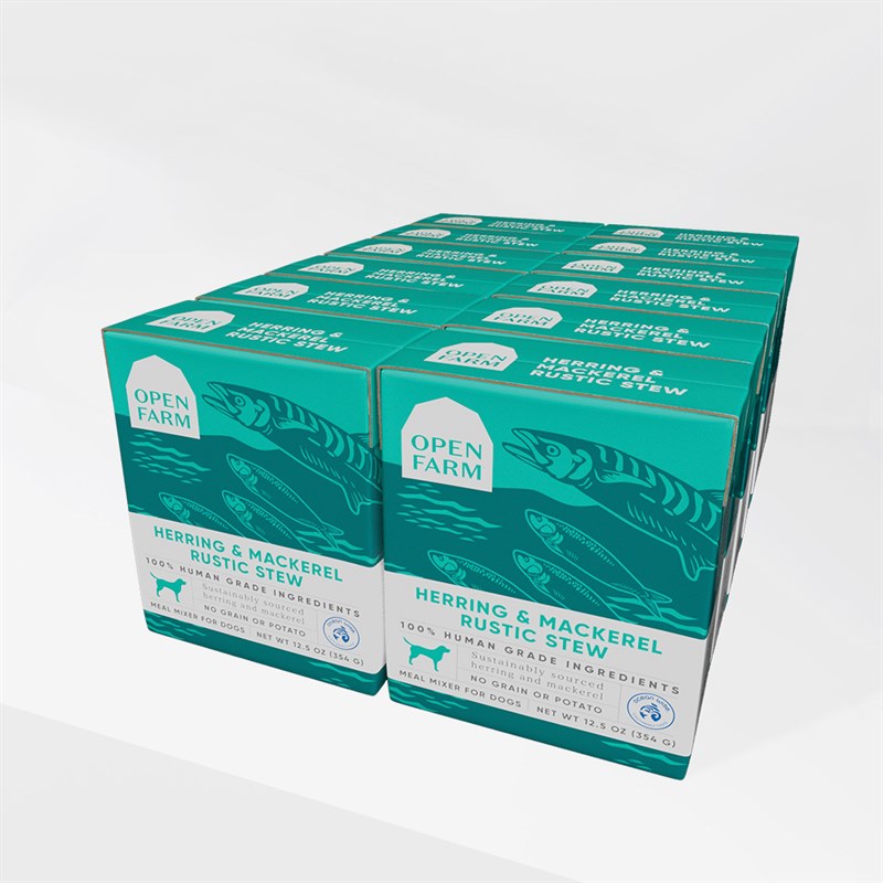 Open Farm Herring Mackerel Rustic Stew Dog Wet Food